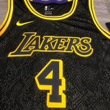 Los Angeles Lakers Black Mamba Great Snake Edition #4 RONDO  1:1 Quality NBA Season Jerseys