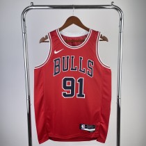 Chicago Bulls Red #91 RODMAN 1:1 Quality NBA  Season Jerseys  2023