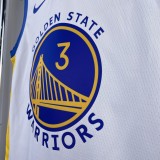 Golden State Warriors  V-neck White #3 POOLE 1:1 Quality NBA Season Jerseys 2023