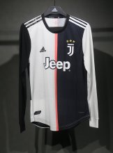 Retro Juventus long  home player 1:1 Quality Soccer Jersey  2019-2020