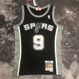 San Antonio Spurs Retro Black #9 PARKER 1:1 Quality NBA  Season Jerseys 2002-2003