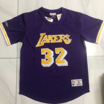 Los Angeles Lakers  Purple #32 JOHNSON  1:1 Quality NBA Jerseys