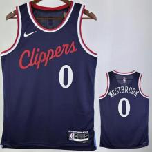 Clippers WESTBROOK #0 Sapphire Blue NBA Jerseys 24-25