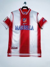 Retro Atletico Madrid Home 1:1 Quality Soccer Jersey  1999-2000