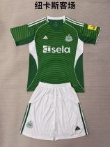 Newcastle Away Fans  (Kids and Man)  1:1 Quality Soccer Jersey  25-26