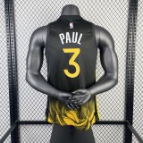 Golden State Warriors BLACK City Edition #3 PAUL 1:1 Quality NBA Season Jerseys 2023