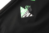 Betis Windbreaker Sets With pants  Black 1:1 Quality Soccer Jersey  25-26