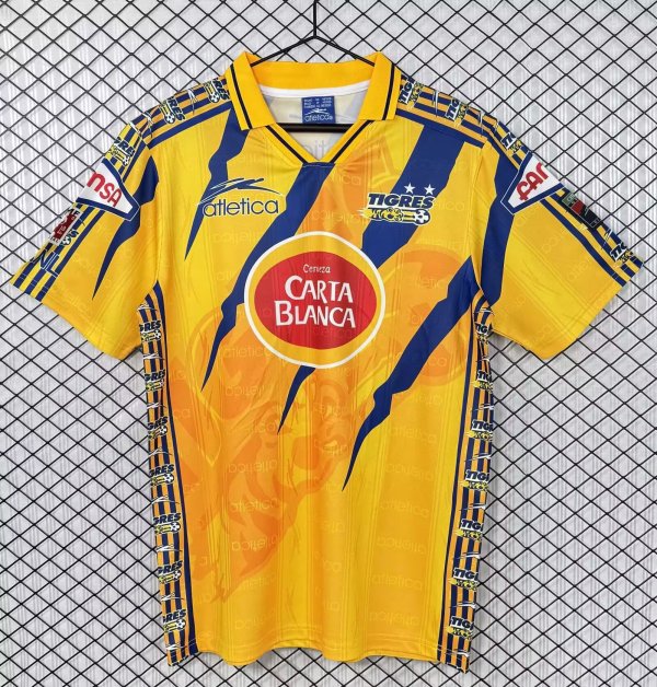 Retro  Tiger Home 1:1 Quality Soccer Jersey   1999 2000