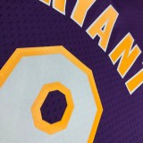 Los Angeles Lakers Kobe  #8 BRYANT Purple V-neck  NBA Jerseys  2000-2001