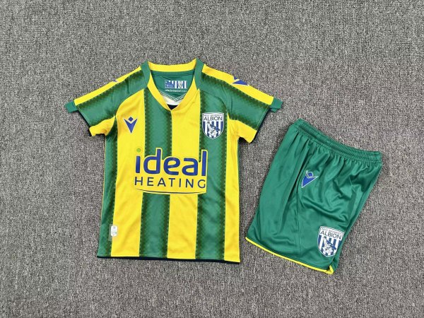 West Bromwich Albion Home Kids  1:1 Quality Soccer Jersey  25-26
