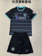 Portsmouth away  kids  1:1 Quality Soccer Jersey   24-25