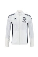 Arsenal Windbreaker  White 1:1 Quality Soccer Jersey  25-26