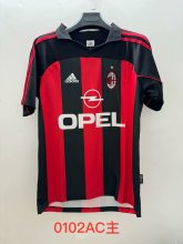 Retro AC Milan home Fans 1:1 Quality Soccer Jersey    2000-2002
