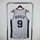 San Antonio Spurs Grey #9 PARKER 1:1 Quality NBA  Season Jerseys 2021