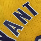 Los Angeles Lakers Yollow  Kobe  #8 BRYANT V-neck  1:1 Quality NBA Season Jerseys  1999-2000