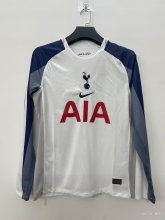 Tottenham Home Long Sleeve Fans 1:1 Quality Soccer Jersey    25-26