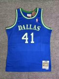 Dallas Mavericks  Retro Blue #41 NOWITZKI NBA Jerseys