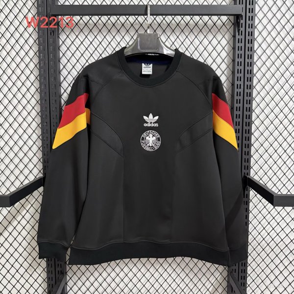 Germany Hoodie Black  Jacket  Tracksuit  1:1 Quality Soccer Jersey  25-26