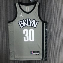 Brooklyn Nets Grey #30  CURRY 1:1 Quality NBA  Season Jerseys 75 Year