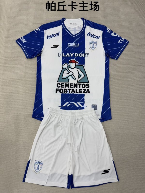 Pachuca Home fans (kids and man ) 1:1 Quality Soccer Jersey  25-26