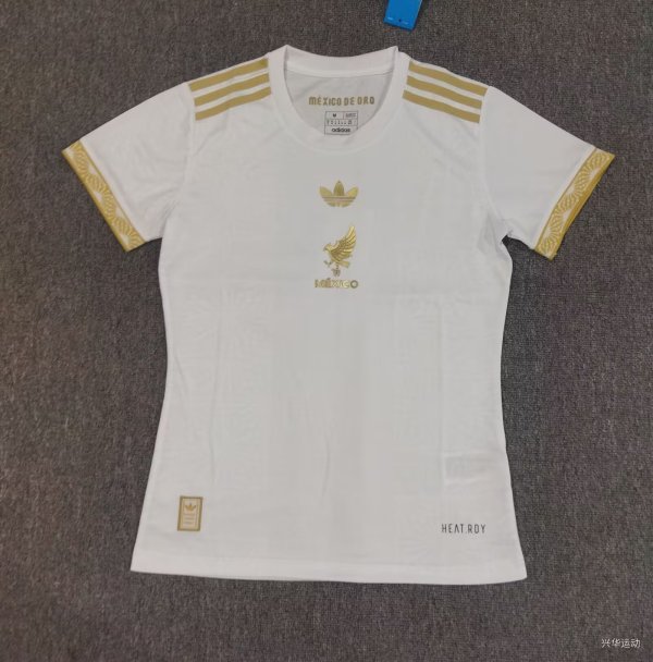 Mexico Special Edition White Women Fans  1:1 Quality Soccer Jersey   25-26