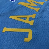 Los Angeles Lakers  Blue #6 James  round neck  MPLS  1:1 Quality NBA Season Jerseys