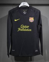 Retro Barcelona Long  Away  player  1:1 Quality Soccer Jersey   2011-2012