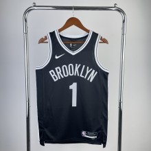 Brooklyn Nets Black #1 BRIDGES 1:1 Quality NBA  Season Jerseys 2023