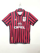 Retro AC Milan Home 1:1 Quality Soccer Jersey  1999-2000