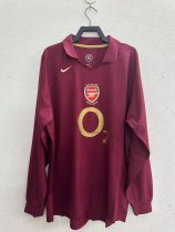 Retro Arsenal  Long  Home 1:1 Quality Soccer Jersey 2005-2006
