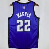 Magic WAGNER #22 Sapphire Blue NBA Jerseys Hot Pressed  24-25