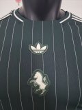 Juventus T-shirt Green Retro Fans 1:1 Quality Soccer Jersey   25-26