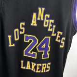 Los Angeles Lakers kids City Edition Kobe  #24 BRYANT  Black NBA Jerseys 2024