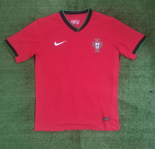 Portugal  Home Fans 1:1 Quality Soccer Jersey  24-25