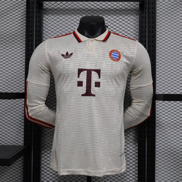 Bayern Munich third away Long sleeves Player 1:1 Quality Soccer Jersey   24-25