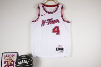Houston Rockets  White #4 GREEN NBA Jerseys  25-26