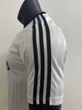 clover  player  t-shirt blue white 1:1 Quality Soccer Jersey  25-26