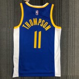 Golden State Warriors Blue V-Neck  #11 THOMPSON 1:1 Quality NBA Season Jerseys  75 Year