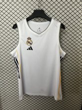 Real Madrid  basketball vest  Fans White 1:1 Quality Soccer Jersey   25-26