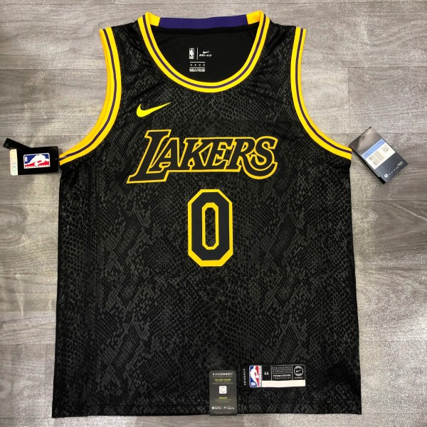 Los Angeles Lakers Black Mamba Great Snake Edition #0 KUZMA 1:1 Quality NBA Season Jerseys