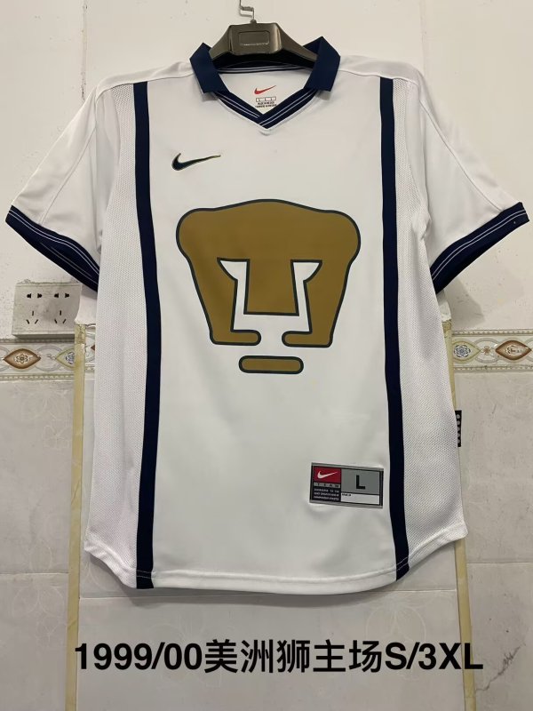 Pumas  Home Retro  1:1 Quality Soccer Jersey   1999-2000
