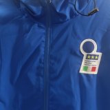 Retro italy  Windbreaker home blue 1:1 Quality Soccer Jersey  25-26