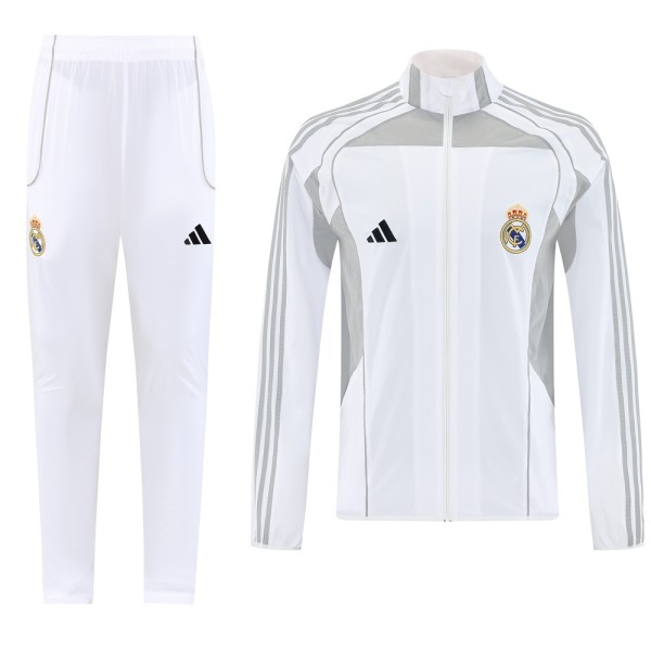 Real Madrid Windbreaker  set with pants 1:1 25-26