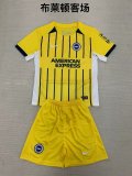 Brighton  away  Kids 1:1 Quality Soccer Jersey  24-25