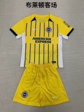 Brighton  away  Kids 1:1 Quality Soccer Jersey  24-25