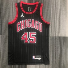 Chicago Bulls Black #45 JORDAN 1:1 Quality NBA  Season Jerseys  75 Year