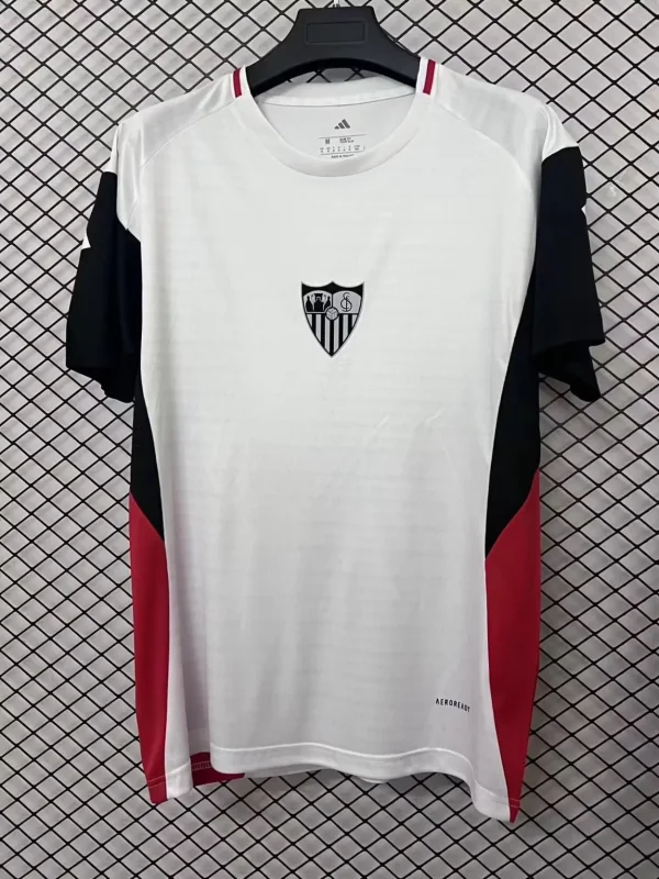 Sevilla White Training Fans  1:1 Quality Soccer Jersey  25-26