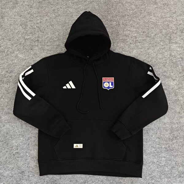 Lyon Hoodie Black Blue Green  Red  Grey  White Jacket  Tracksuit  1:1 Quality Soccer Jersey  25-26