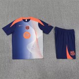 Barcelona Training  Fans Kits Blue   1:1 Quality Soccer Jersey 25-26 (Kids And Man )