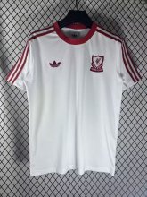 Liverpool T-shirt Retro leisure  White 1:1 Quality Soccer Jersey 26-27